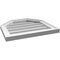 Ekena Millwork Octagonal Top Surface Mount PVC Gable Vent w/ 2"W x 1-1/2"P Brickmould Frame, 20"W x 18"H GVPOT20X1802SN - alternate 2